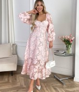 Нежное розовое платье  SOL-2812A700