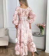 Нежное розовое платье  SOL-2812A700