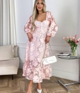 Нежное розовое платье  SOL-2812A700