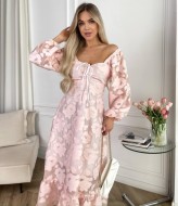 Нежное розовое платье  SOL-2812A700
