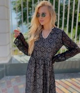 Кружевное платье длинное  SOL-2517A300