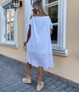 Летнее платье белое  SOL-2914A400