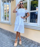 Летнее платье белое  SOL-2914A400