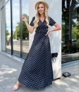 Летнее платье в горошек SOL-2936A400