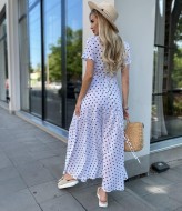 Летнее платье в горошек SOL-2936A400