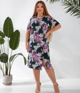 Летнее платье с разрезом на ноге  AO-2514A480