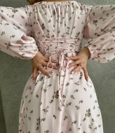 Платье со шнуровкой  SOL-2536.3A500