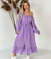 Платье сиреневое  SOL-2977A500