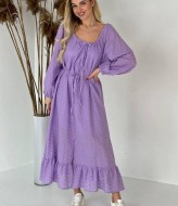 Платье сиреневое  SOL-2977A500