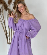 Платье сиреневое  SOL-2977A500