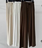 Широкие льняные брюки женские  ANB-494A420