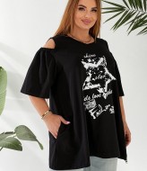 Блуза со спущенными плечами NU-1448A11