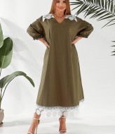 Платье с кружевами NU-1449A19