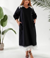 Платье с кружевами NU-1449A19