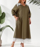 Платье с кружевами NU-1449A19