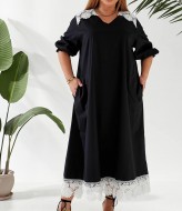 Платье с кружевами NU-1449A19