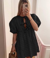 Платье на завязках спереди  IPO-694A399