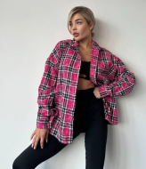Женская сорочка в клетку NJ-LYK-R0387A600
