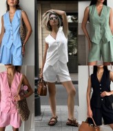 Костюм с жилетка и шорты  IPO-691A450