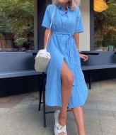 Платье рубашка на пуговицах AMU-875.1875A420