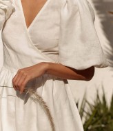 Льняний сарафан на запах  ANB-314A450