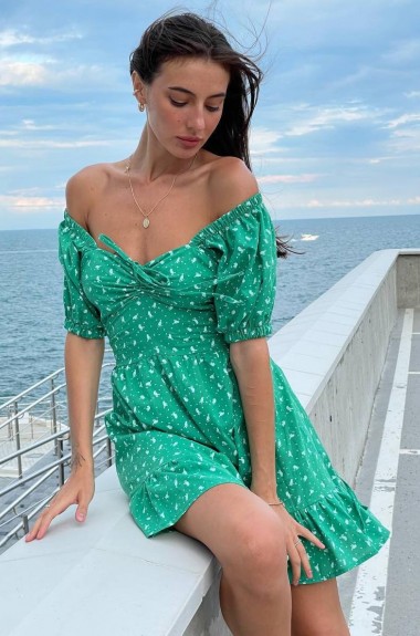 Платье с рукавом фонарик SOL-2799A300 Платье с рукавом фонарик SOL-2799A300