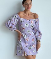 Платье с вырезом декольте  SOL-2878A350