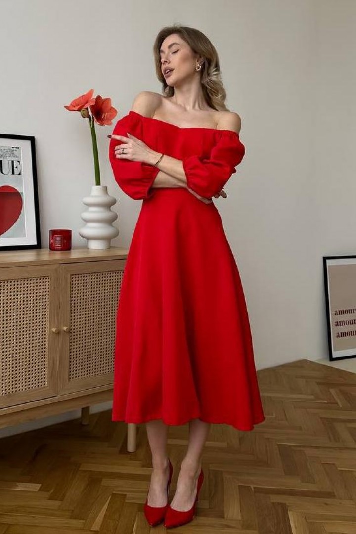 Платье с  отрезной талией  SF-5428A450