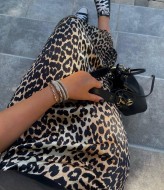 Шелковая леопардовая юбка  RK-617A350 Шелковая леопардовая юбка  RK-617A350