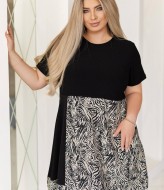 Комбинированное платье AO-2517A550