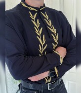 Современная мужская вышиванка  AMU-15603A750