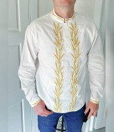 Современная мужская вышиванка  AMU-15603A750