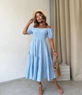 Платье на резинке сверху  IMMA-344A580 Платье на резинке сверху  IMMA-344A580