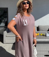 Свободное платье на лето ZP-1221A450 Свободное платье на лето ZP-1221A450