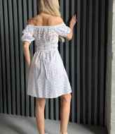 Летнее платье из прошвы  SOL-2975A550