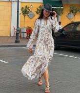 Летнее платье из штапеля  SOL-3024A700