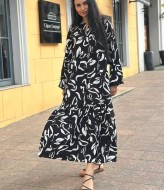 Летнее платье из штапеля  SOL-3024A700