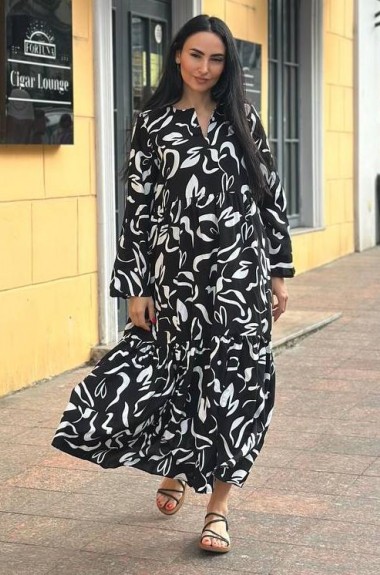 Летнее платье из штапеля SOL-3024A700 Летнее платье из штапеля SOL-3024A700