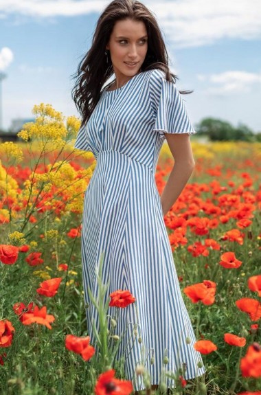Платье в полоску NJ-IVP-3169A940