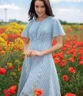 Платье в полоску NJ-IVP-3169A940