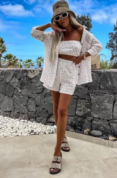 Костюм из муслина женский IPO-696A520 Костюм из муслина женский IPO-696A520