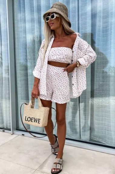 Костюм из муслина женский  IPO-696A520