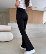 Чёрные брюки клёш IPO-720A249