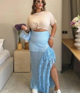 Гипюровая длиная юбка MA-N2099A650