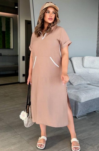 Платье с капюшоном летнее  DV-AR5444A420