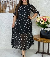 Легкое летнее платье из шифона VL-1080A350