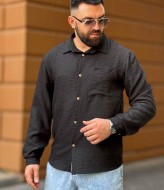 Мужская рубашка льняная VM-10514A350