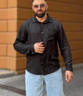 Мужская рубашка льняная VM-10514A350