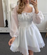 Платье из органзы SOL-3009A650