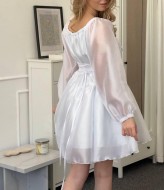 Платье из органзы SOL-3009A650